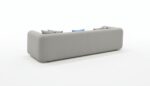 Modern office furniture set, medical-grade soft sofa (3-seater + 2 armchairs) - Image 3